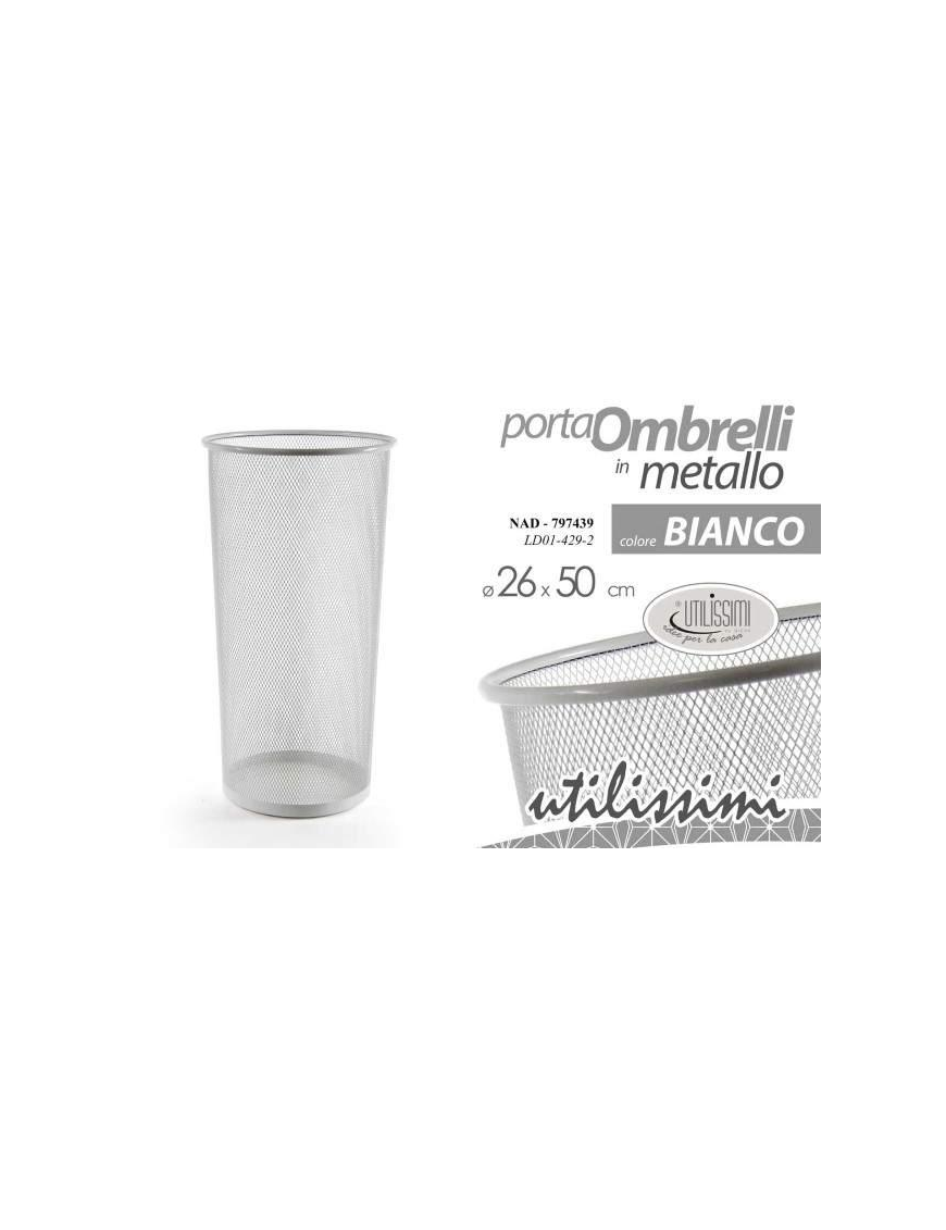 PORTAOMBRELLI NAD 26x50cm BIANCO 797439