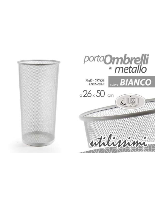 PORTAOMBRELLI NAD 26x50cm BIANCO 797439
