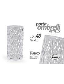 PORTAOMBRELLI WHITE TONDO 24x48 8125 CM