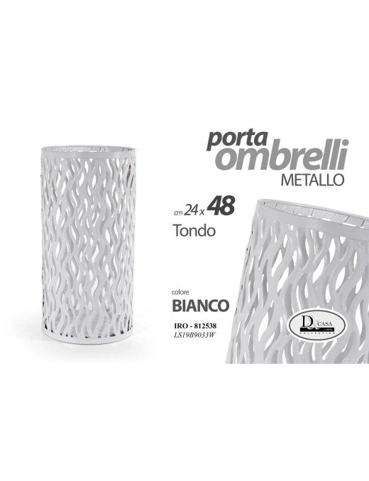 PORTAOMBRELLI WHITE TONDO 24x48 8125 CM