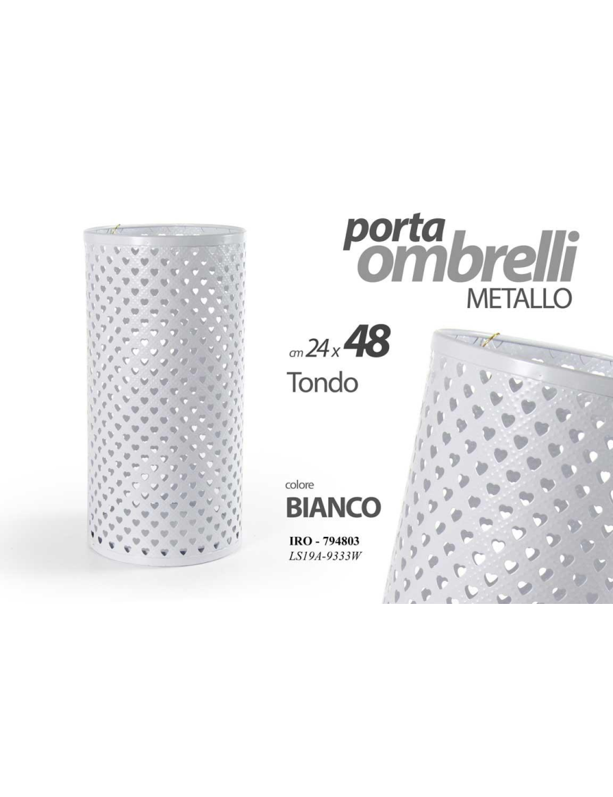 PORTAOMBRELLI WHITE TONDO 24x48 7948 CM