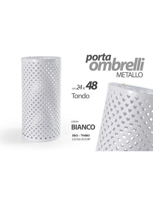 PORTAOMBRELLI WHITE TONDO 24x48 7948 CM