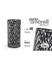 PORTAOMBRELLI BLACK TONDO 24x48 8125 CM