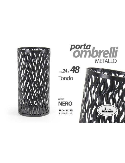 PORTAOMBRELLI BLACK TONDO 24x48 8125 CM