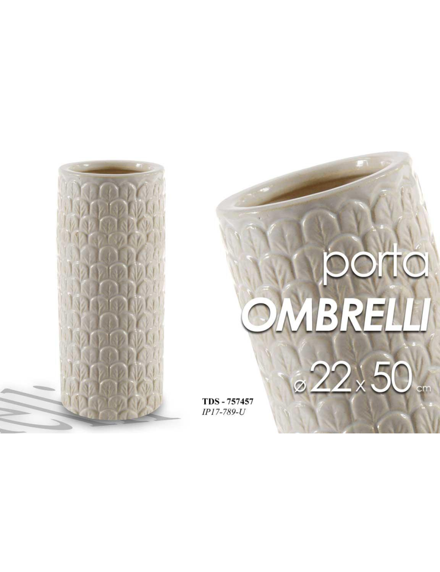 PORTAOMBRELLI CERAMICA 50 CM BEIGE