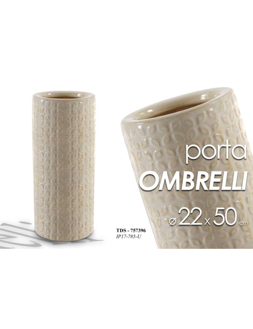 PORTAOMBRELLI CERAMICA 50 CM BEIGE