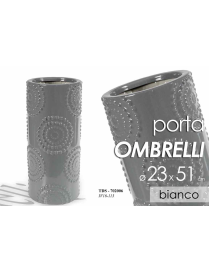 PORTAOMBRELLI CERAMICA 51 CM BIANCO