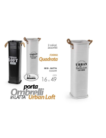 TIN UMBRELLA STAND 16x16x49 WITH WRITING