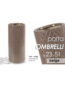 PORTAOMBRELLI CERAMICA BEIGE 51 CM