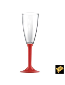 BICCHIERE ROSSO FLUTE 6 PEZZI 120cc
