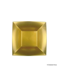 DEEP GOLD PLATE 18x18 CENTIMETERS 8 PIECES