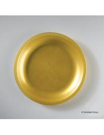 GOLD PLATE FLAT DIAMETER 22 CENTIMETERS 6 PIECES