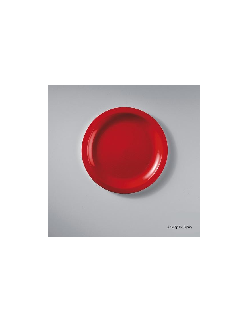 PIATTO ROSSO DESSERT DIAMETRO 18,5 CENTIMETRI 6 PEZZI