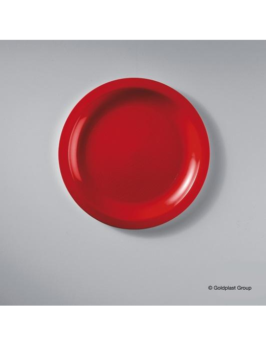 PIATTO ROSSO DESSERT DIAMETRO 18,5 CENTIMETRI 6 PEZZI