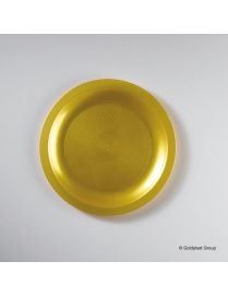 GOLD DESSERT PLATE DIAMETER 18.5 CENTIMETERS 6 PIECES