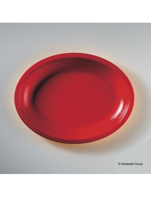 PIATTO ROSSO OVALE 25,5 CENTIMETRI
