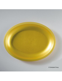 OVAL GOLD PLATE 25.5 CENTIMETERS