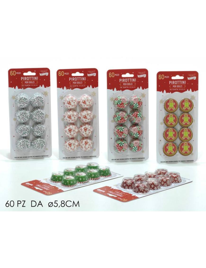 CHRISTMAS DECORATION BAGS 5.8cm 60 pieces
