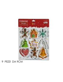 FORMINE NATALIZIE PLASTICA 9pezzi