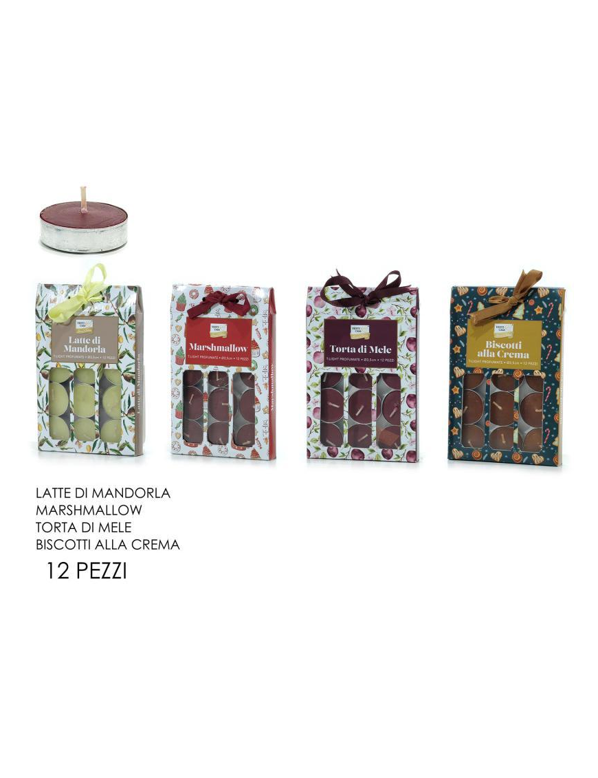 TEA-LIGHT AROMA ASSORTITI  12pz