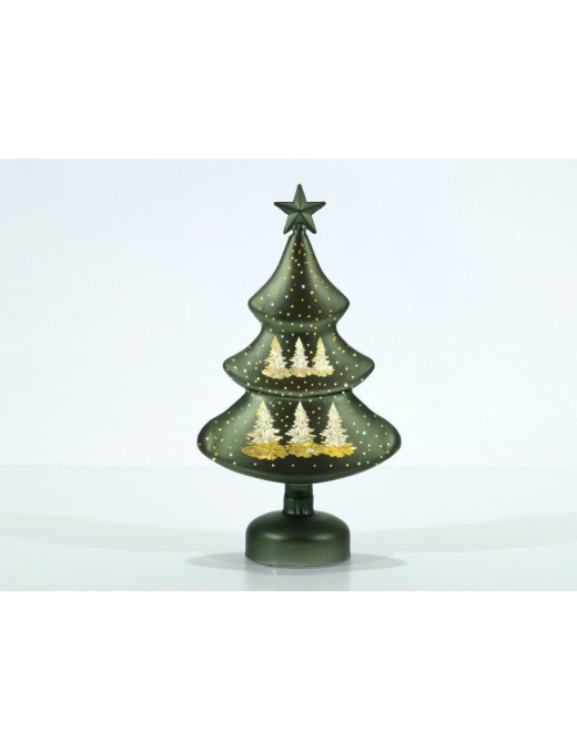 ALBERELLO CON LUCE 32cm VERDE