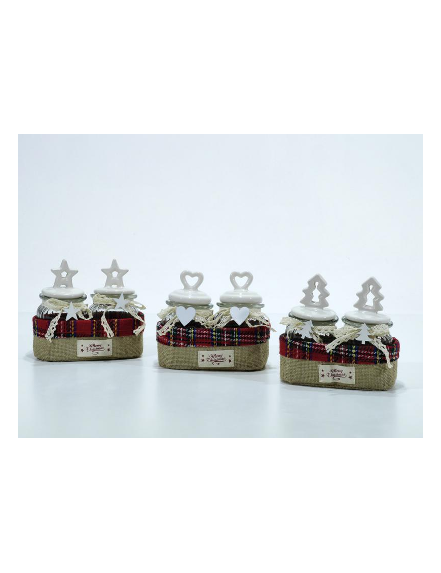 JAR WITH BASKET 2 pieces 30cl