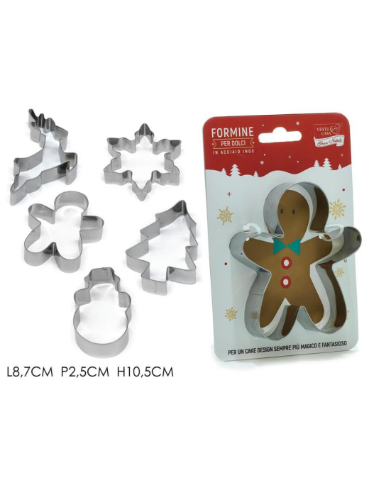 STEEL CHRISTMAS MOLD IN ASSORTED SHAPES