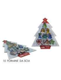 FORMINE NATALIZIE ACCIAIO 10pezzi
