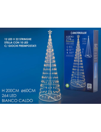 200cm TREE WITH 274 WARM LIGHT LEDs