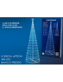 ALBERO 300cm CON 394 LED LUCE FREDDA