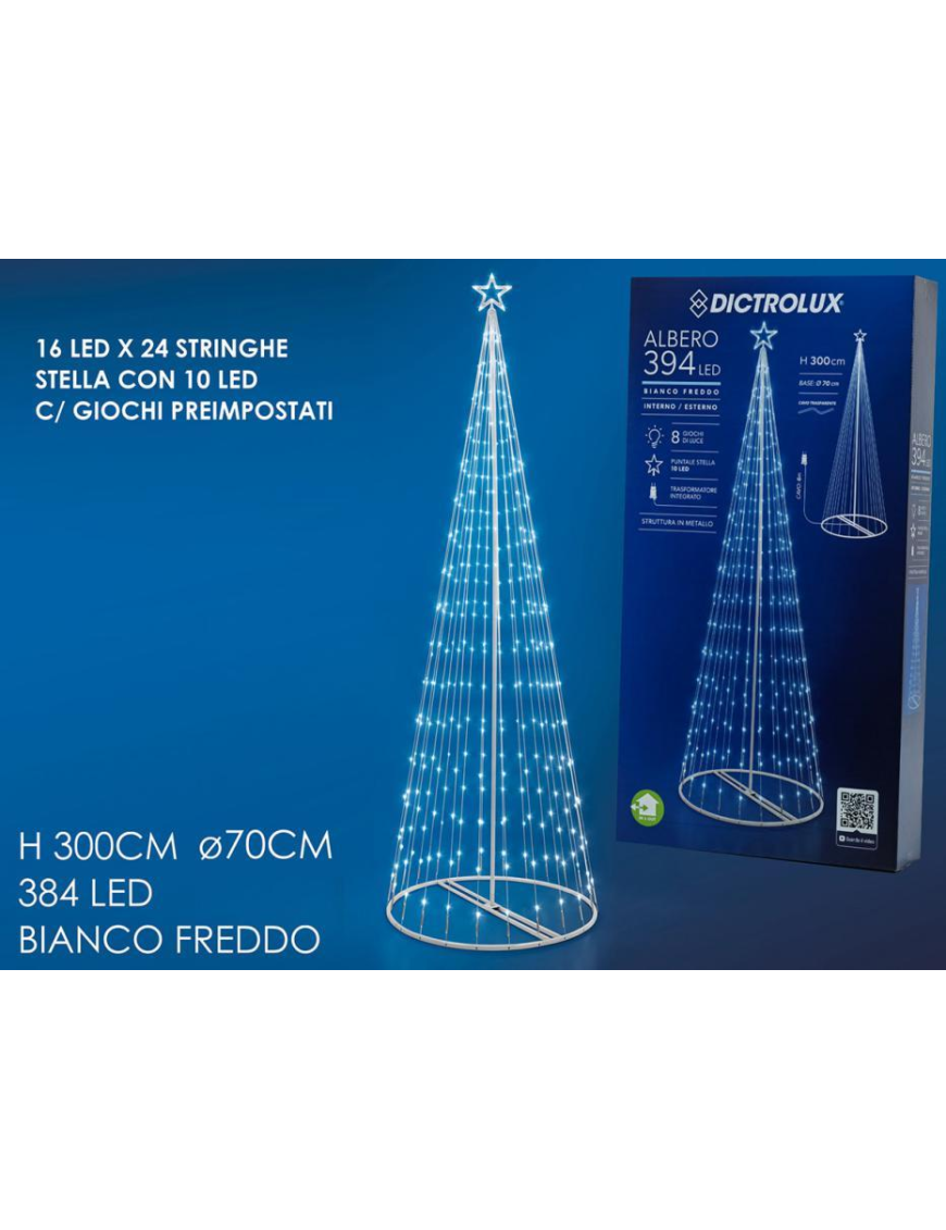 300cm TREE WITH 394 COLD LIGHT LEDs