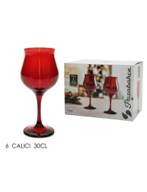 RED GLASS 30cl 6 pieces