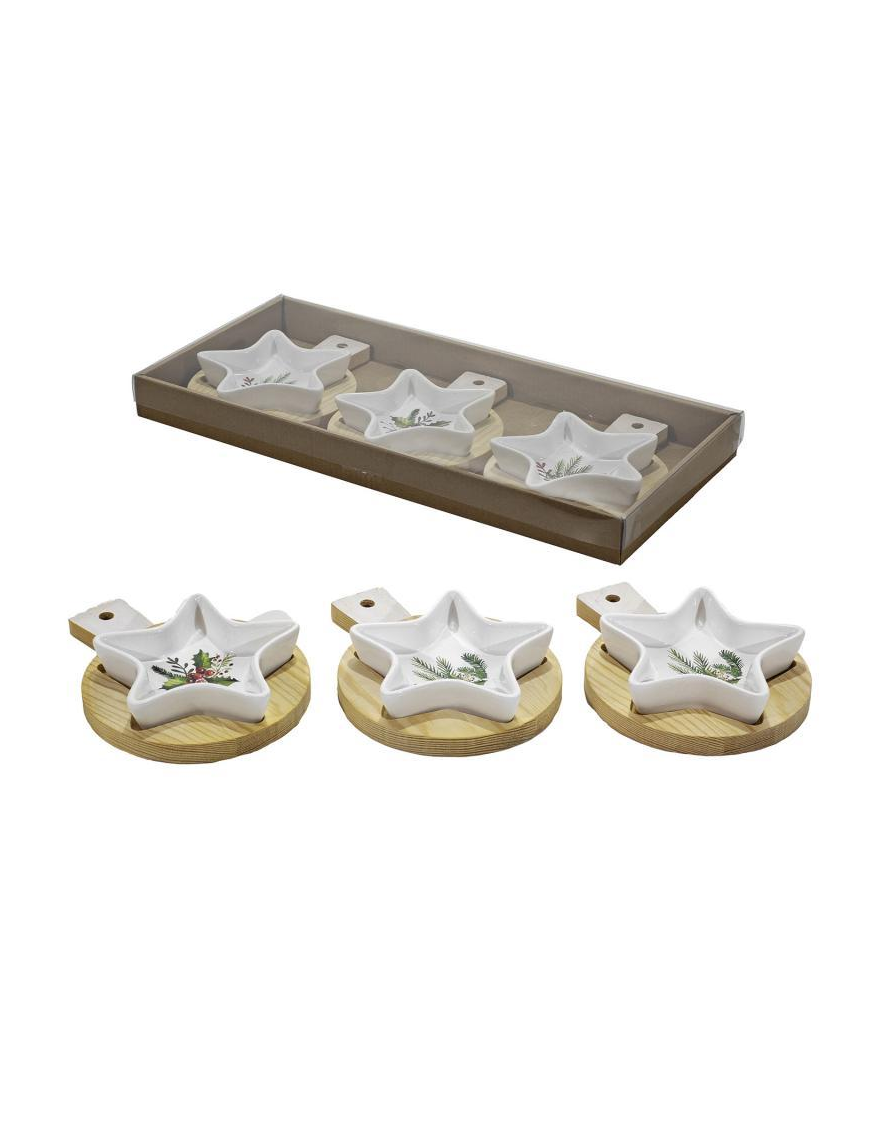LINEA BAMBOO ANTIPASTIERA 3pezzi