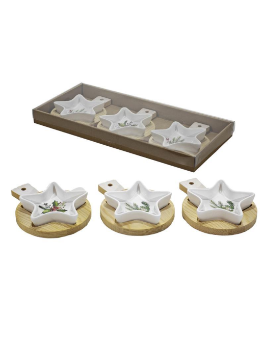LINEA BAMBOO ANTIPASTIERA 3pezzi