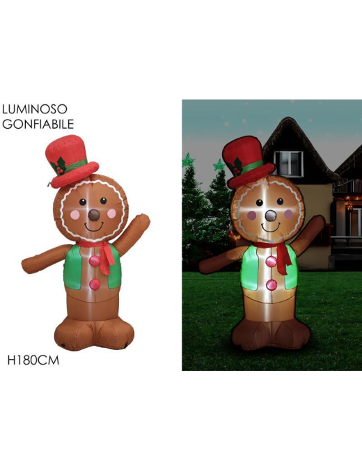INFLATABLE GINGERBREAD LINE 180cm