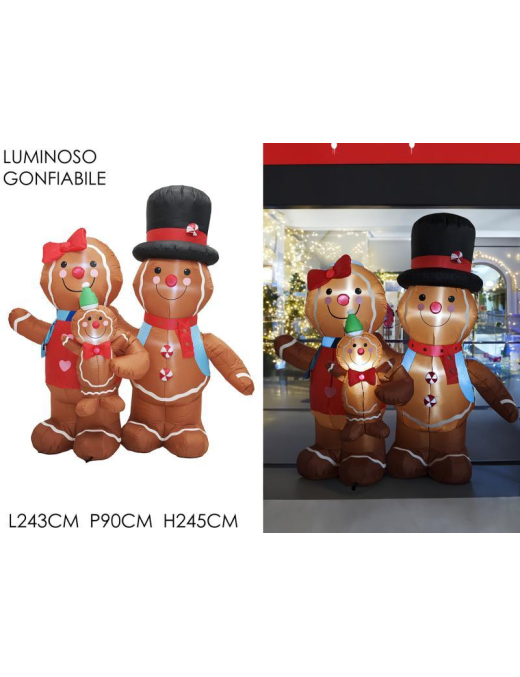 LINEA GONFIABILE FAMIGLIA PAN DI ZENZERO 245cm