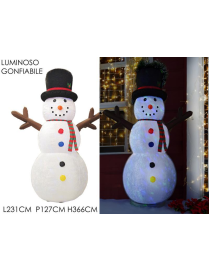 LINEA GONFIABILE PUPAZZO NEVE 360cm