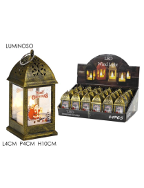 ANTIQUE LUMINOUS LANTERN 4x4x10cm