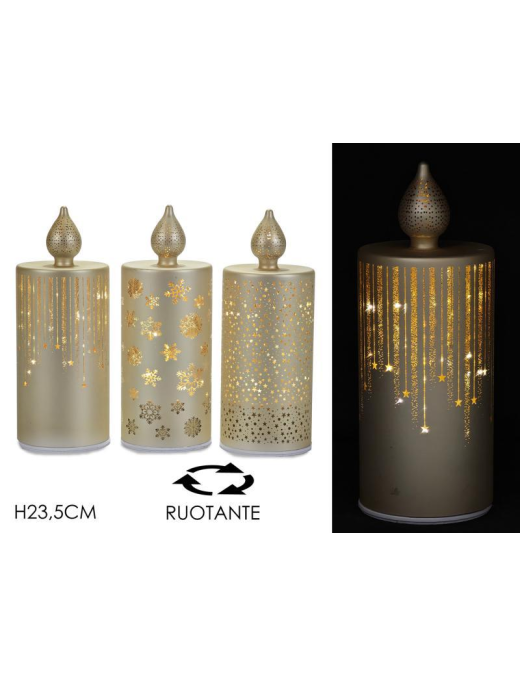 CANDELA LUMINOSA 23,5cm ORO