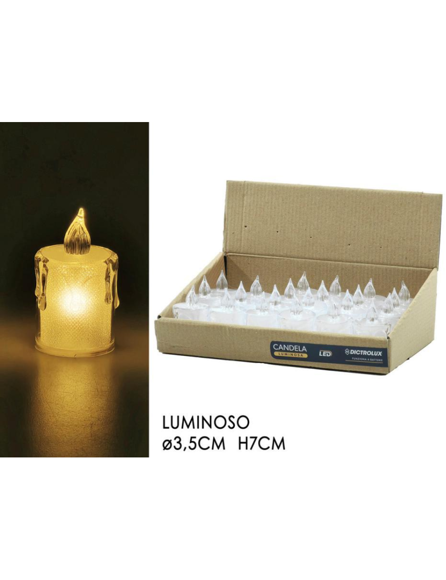 CANDELA CON LUCE  7cm