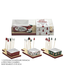 LINEA BAMBOO ANTIPASTIERA CON STECCHINI