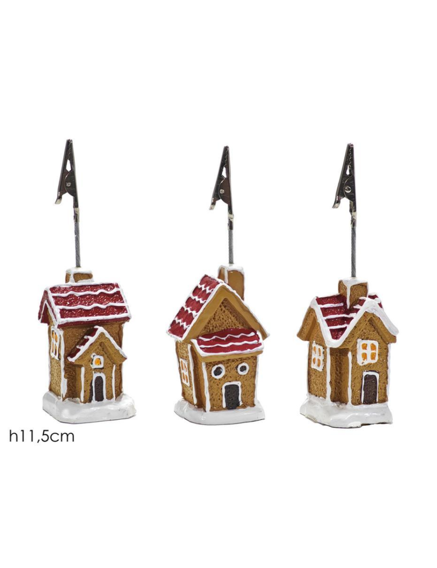 GINGER HOUSE CERAMIC PLACE HOLDER 11cm