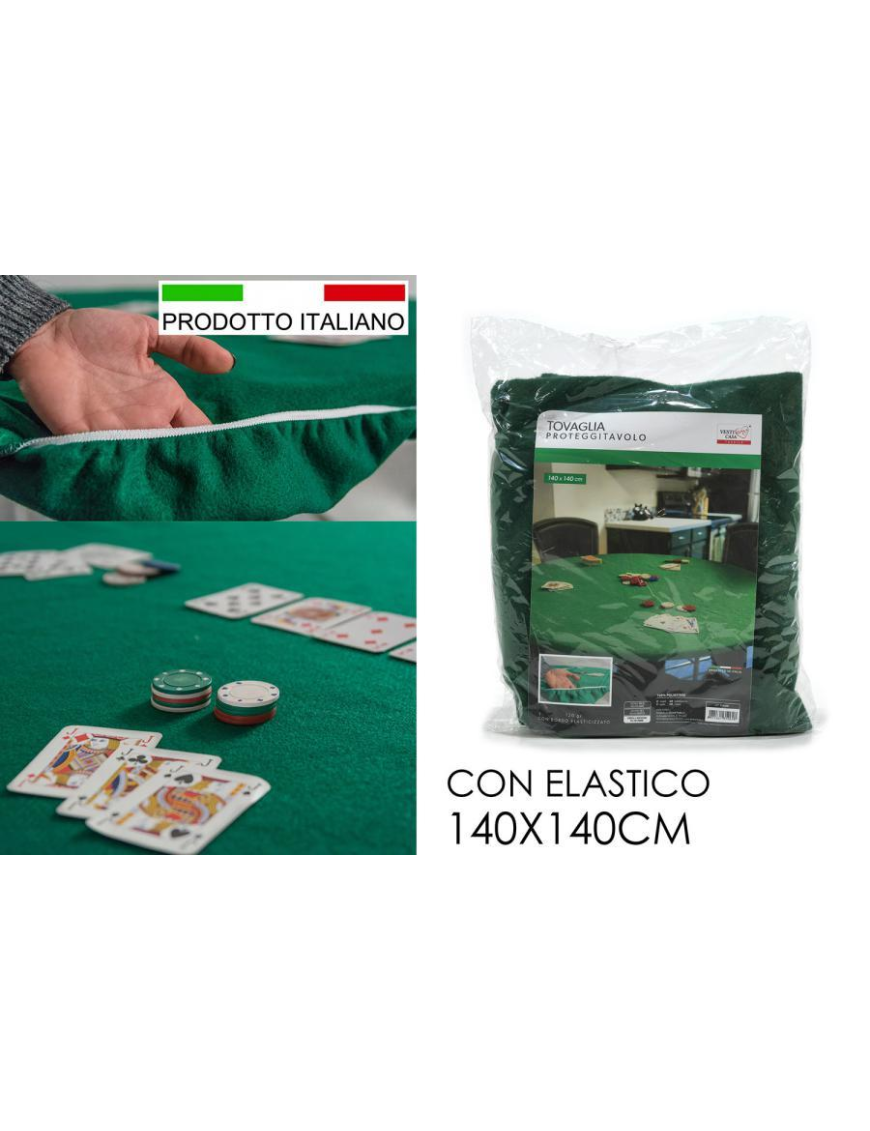TAPPETO DA GIOCO POKER 140x140cm
