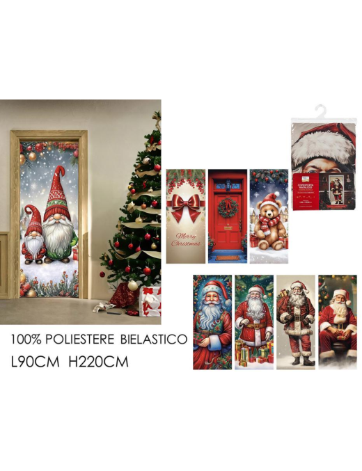 CHRISTMAS DECORATION DOOR COVER 90x220cm