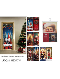 COPRIPORTA DECORO  NATALIZIO 90x220cm