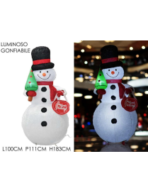 INFLATABLE SNOWMAN LINE 180cm