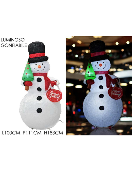 INFLATABLE SNOWMAN LINE 180cm
