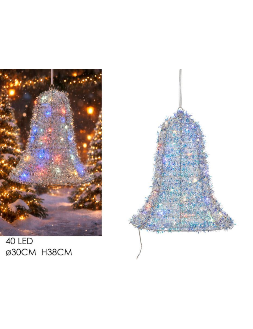 DEC.LED CAMPANA C/40 LED 38cm 432840