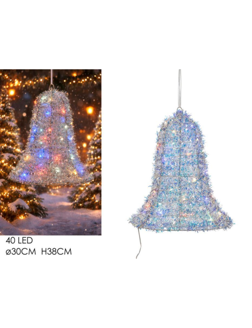 DEC.LED CAMPANA C/40 LED 38cm 432840