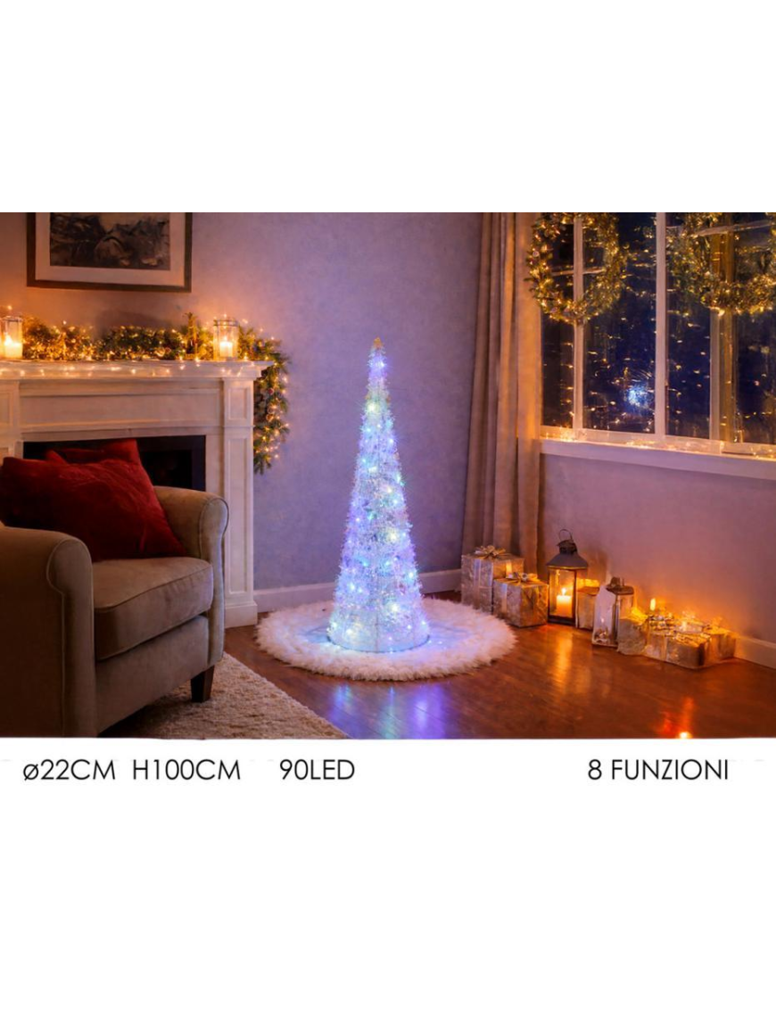 DEC.LED CONO C/ 90 LED 100cm 432843